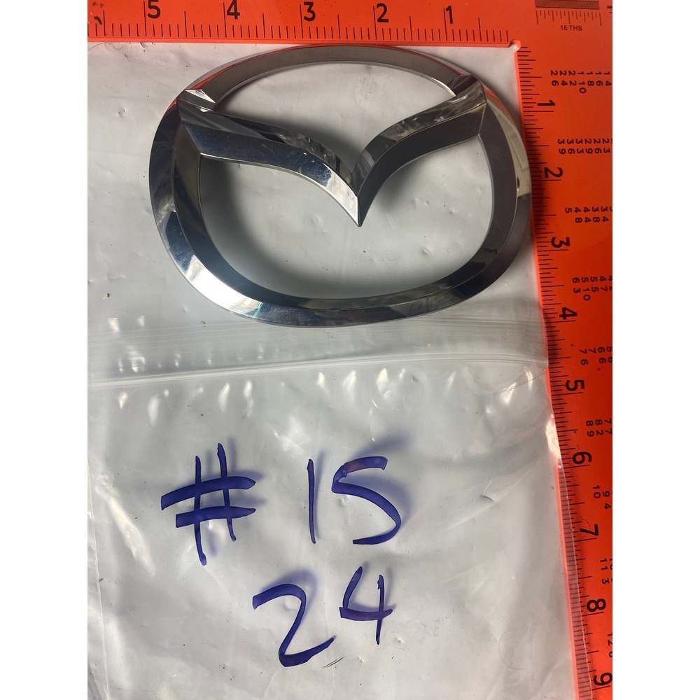 Mazda Chrome Rear Trunk Emblem Logo Badge Replacement